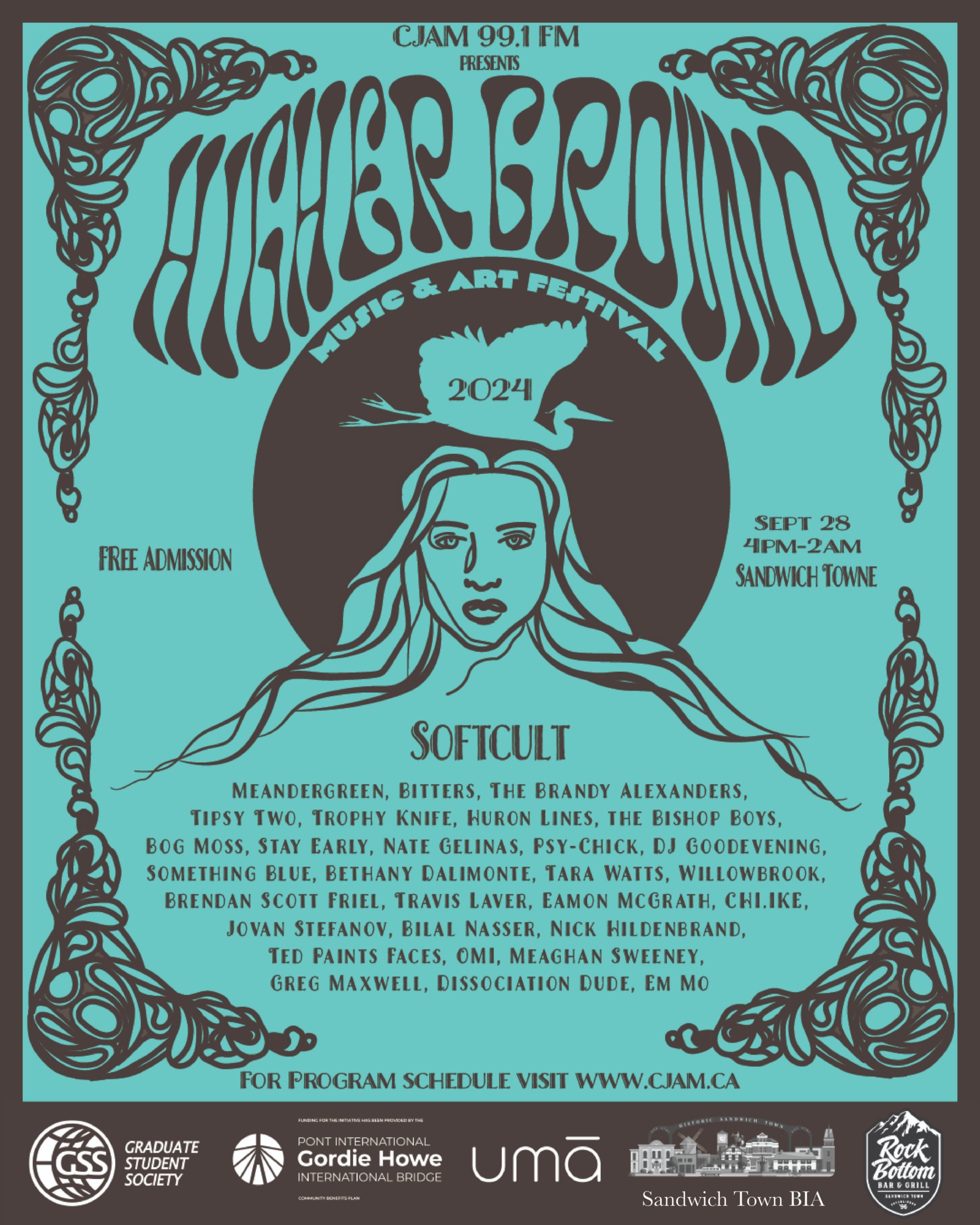 Higher Ground Music & Art Festival Poster